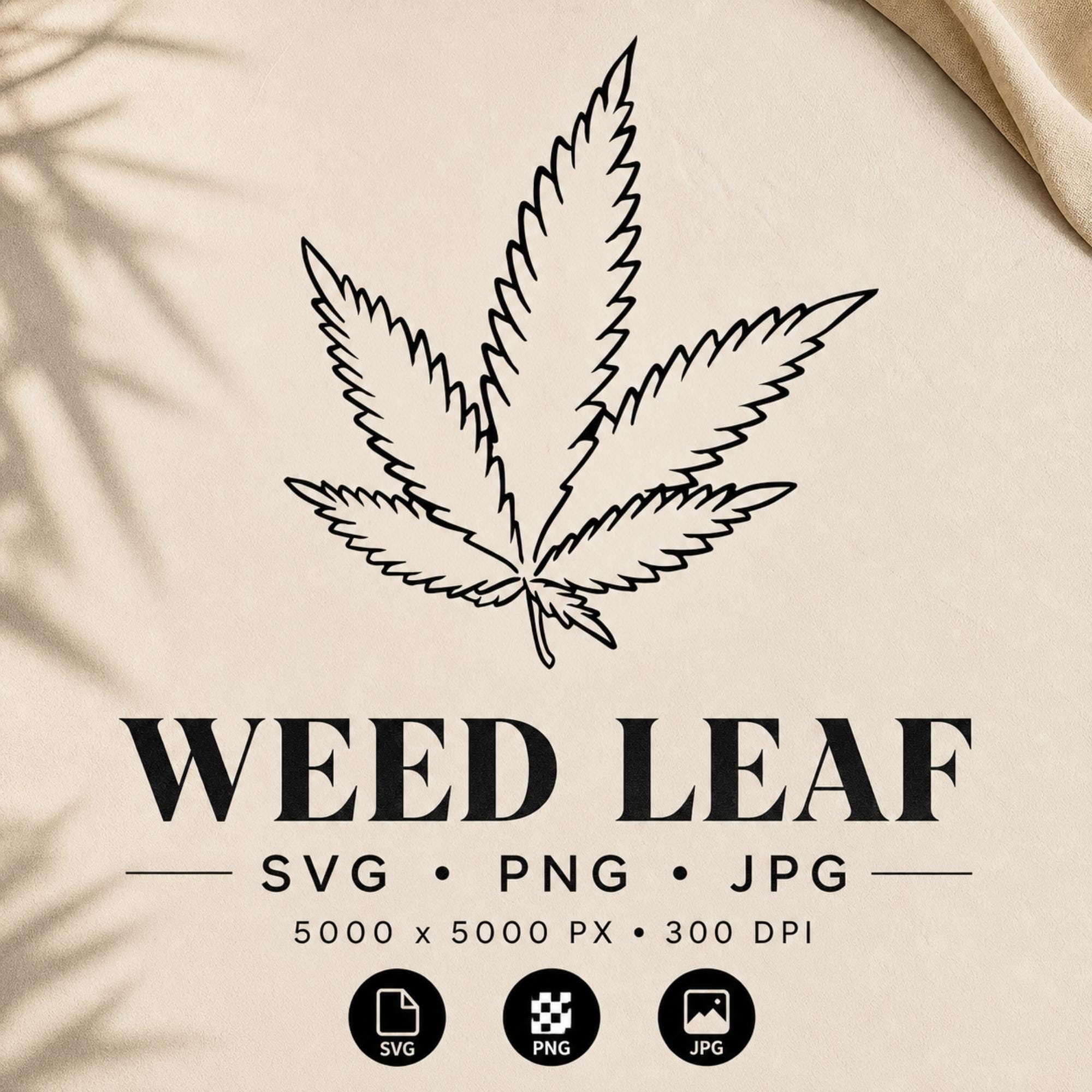 Marijuana Leaf SVG, Weed Leaf Svg, Cannabis Leaf Svg, Pot Leaf Svg, Stoner Svg, Marijuana Svg, Marijuana, Svg