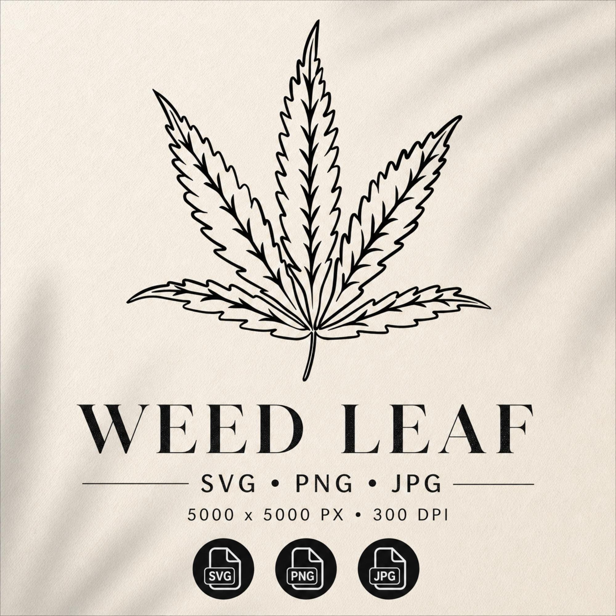 Marijuana Leaf SVG, Weed Leaf Svg, Cannabis Leaf Svg, Pot Leaf Svg, Stoner Svg, Marijuana Svg, Marijuana, Svg