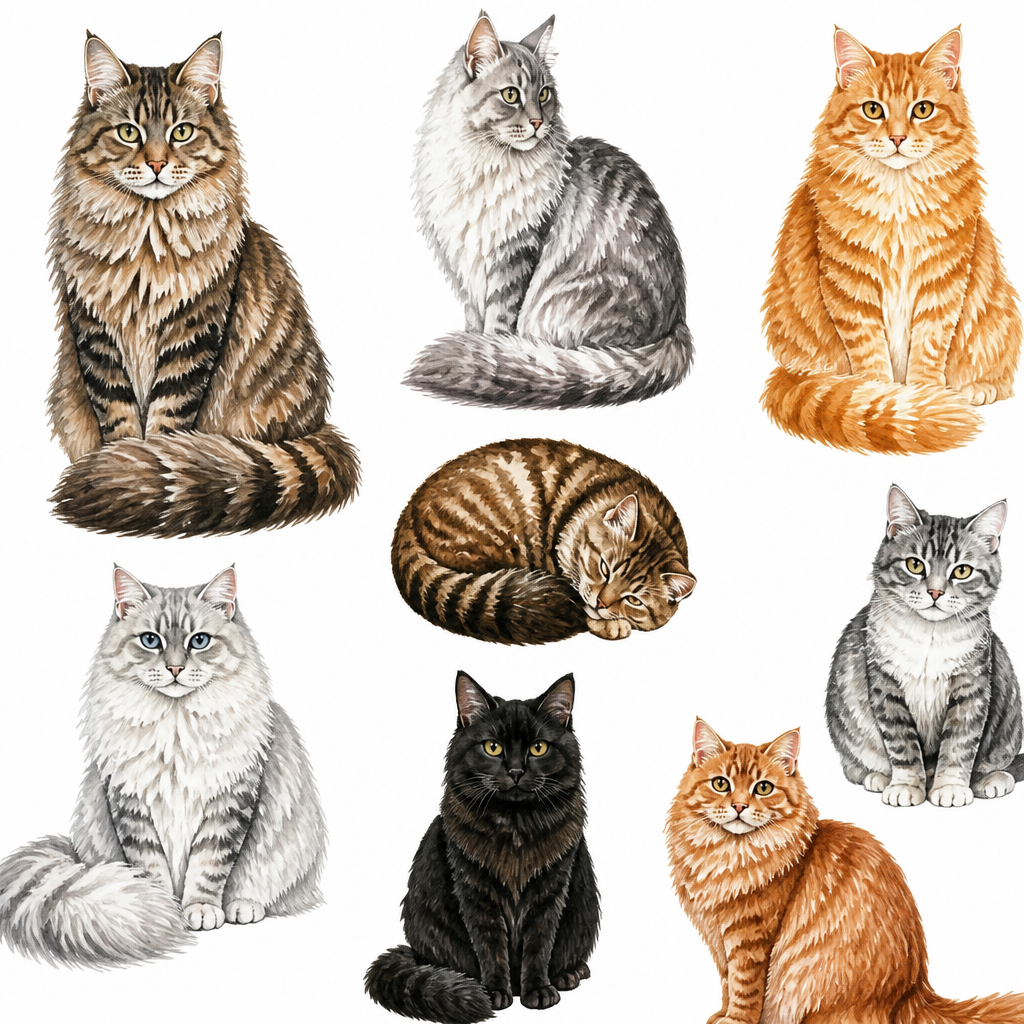 Vintage Cat Fussy Cuts Printable, 10 Page Cat Ephemera Bundle, Junk Journal Cats, Watercolor Cats, Scrapbook Elements, 300 DPI