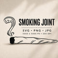 Marijuana Joint With Smoke SVG, PNG, JPG,Instant Download Cut File, Marijuana Svg, Weed Svg, Cannabis Svg, Joint Svg, Blunt Svg, Weed Joint.