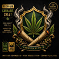 Marijuana PNG, Stoner, Weed Leaf PNG, Marijuana Crest Design, Stoner Clipart, 420 Streetwear Graphic, Sublimation PNG, jpg