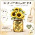 Sunflower PNG, Sublimation, Printable, Print on Demand, Digital Instant Download, Commercial Use, High Quality, Lights