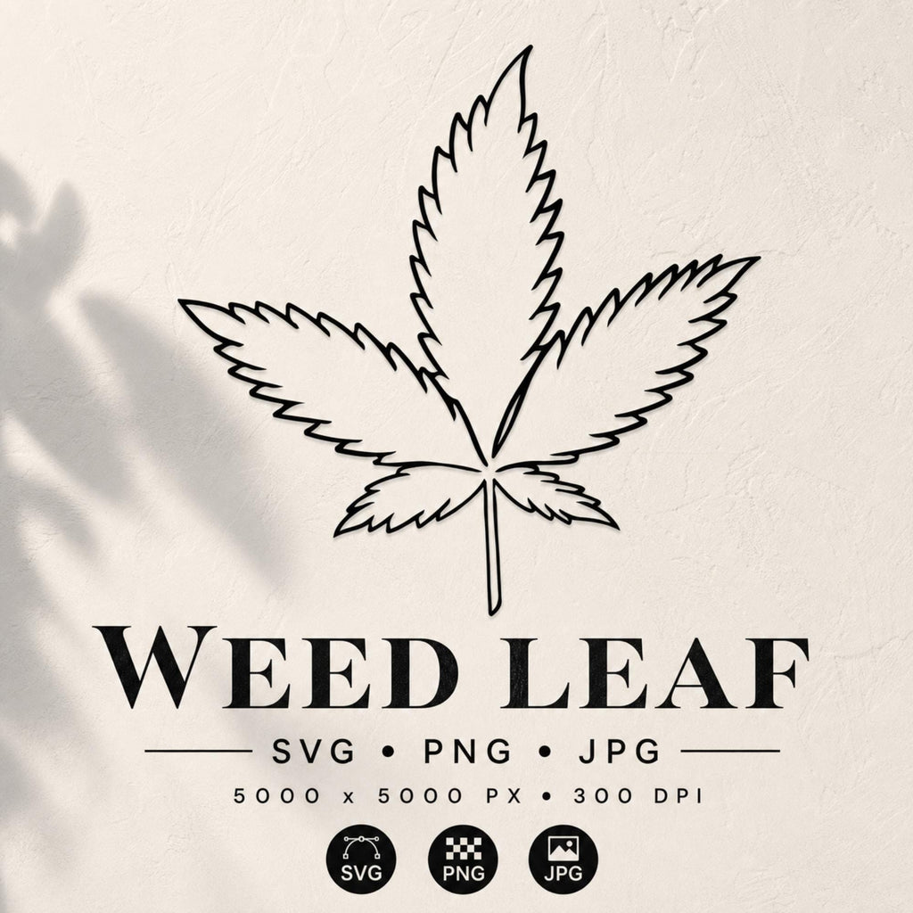 Marijuana Leaf SVG, Weed Leaf Svg, Cannabis Leaf Svg, Pot Leaf Svg, Stoner Svg, Marijuana Svg, Marijuana, Svg